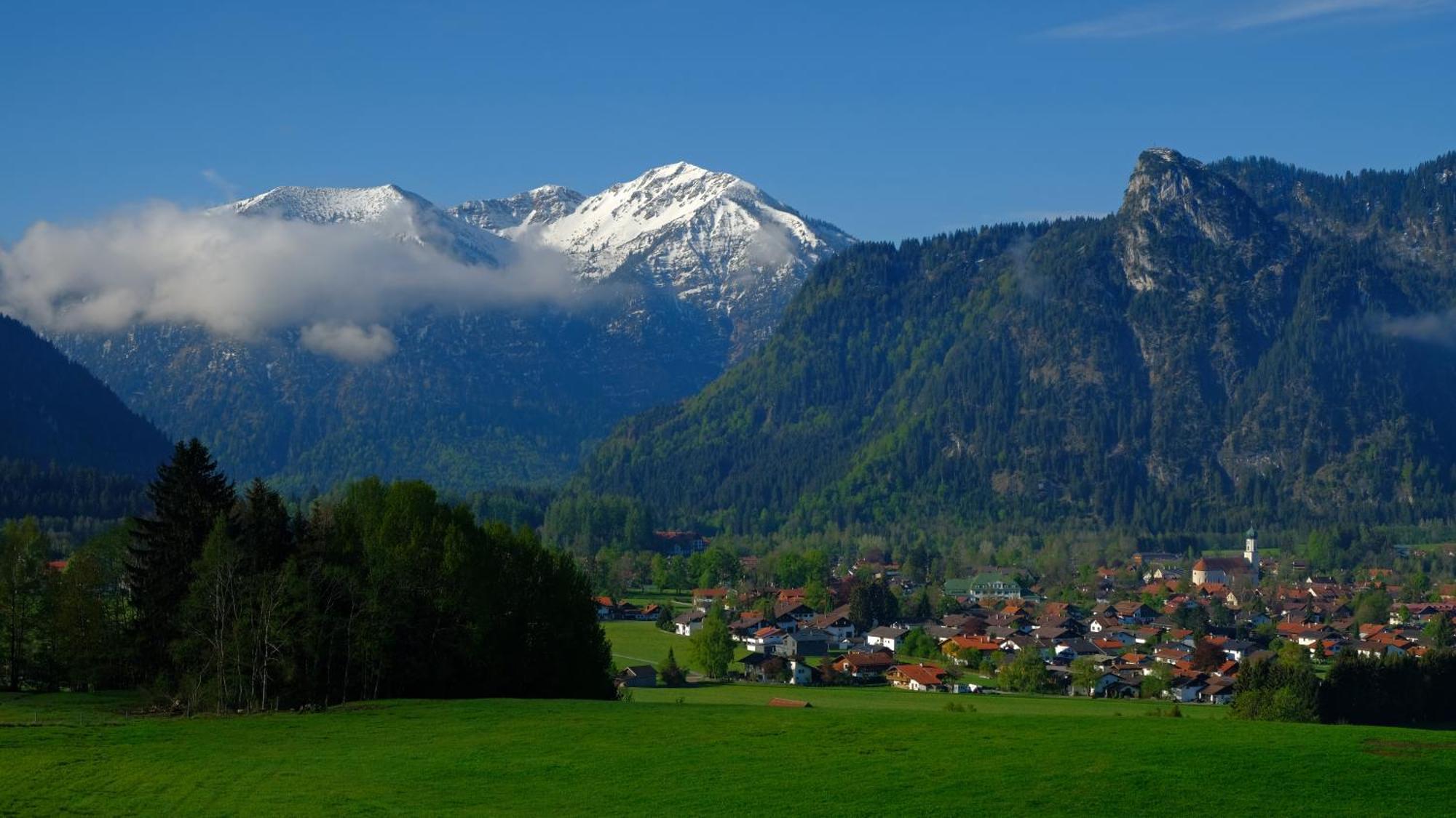 Ferienwohnung Mitteldorf Oberammergau Bagian luar foto